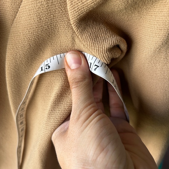 Vintage 70s tan wool/faux suede blazer by Caloma Size small - Picture 8 of 10